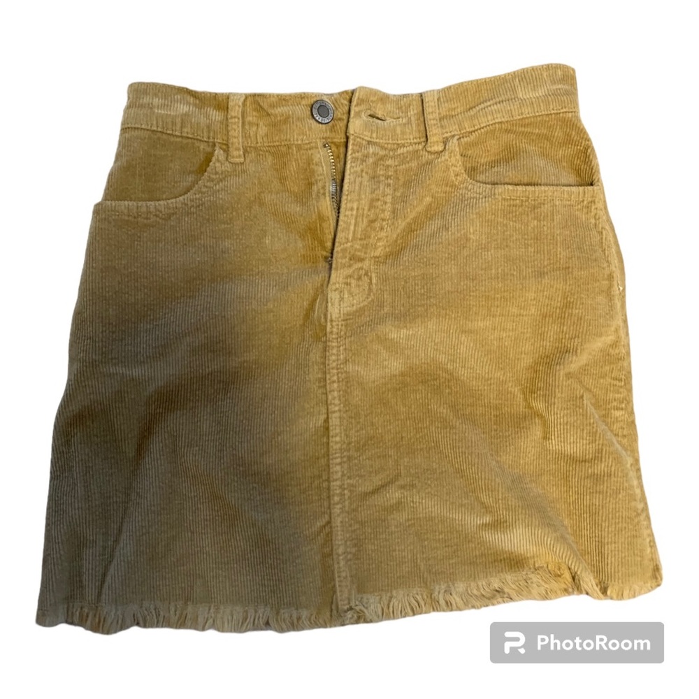 LIKE NEW Yellow Corduroy John Galt Skirt Small